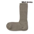 【MUJI 無印良品】女棉混足口柔軟舒適螺紋厚織直角襪(共10色)