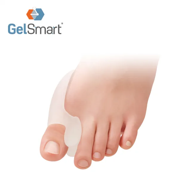 【Gelsmart 吉斯邁】拇趾外翻雙效凝膠護墊-1入(拇指外翻分隔墊 側邊防磨墊 TG-GTS006)