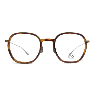 【moi】moi純鈦光學眼鏡:取意法語中的意涵  自我(琥珀 T005-01)