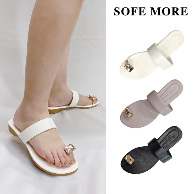 SOFE MORE 花朵一字涼拖鞋 細帶涼鞋 厚底拖鞋 一鞋 SOFE MORE 花朵一字涼拖鞋 細帶涼鞋 厚底拖鞋 一鞋
