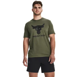 【UNDER ARMOUR】UA 男 巨石強森 Project Rock BRAHMA BULL 短T-Shirt_1380520-390(幽綠色)