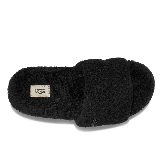 【UGG】女鞋/拖鞋/懶人鞋/真皮/Cozetta Curly(黑色-UG1130838BLK)