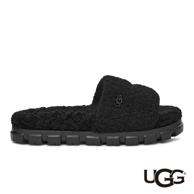 【UGG】女鞋/拖鞋/懶人鞋/真皮/Cozetta Curly(黑色-UG1130838BLK)