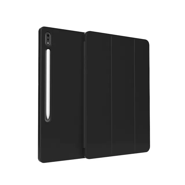 【YUNMI】SAMSUNG Galaxy Tab S9 11吋 三折平板保護殼/套(智慧休眠喚醒/內置筆槽/蜂窩散熱皮套)