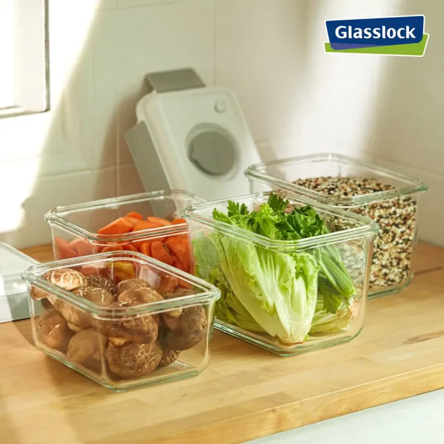 【Glasslock】抽真空強化玻璃大容量保鮮盒1800ml