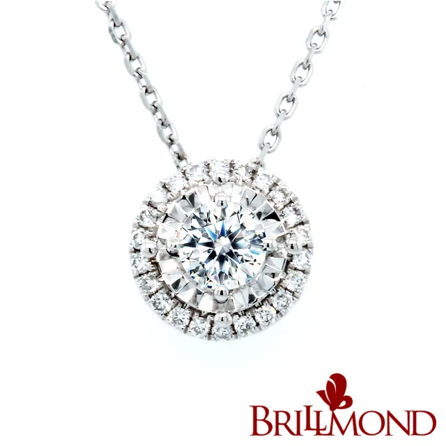 【BRILLMOND JEWELRY】GIA 天然鑽石 30分 D/VVS1 3EX 無螢光 PT950鉑金 閃亮墜(D/VVS1 3EX 無螢光)