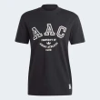 【adidas 愛迪達】Hack AAC Tee 男 短袖上衣 T恤 亞洲版 運動 休閒 三葉草 棉質 舒適 黑(HZ0711)