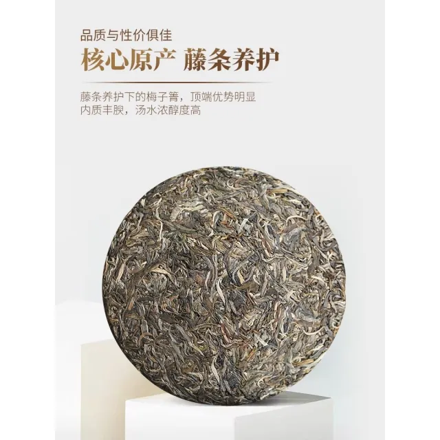 【盛嘉源】書呆子 紫印 梅子箐 2022年(普洱茶 生茶 357g)