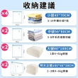 【TAI LI 太力】家庭號10件套 免抽氣真空壓縮袋(4小+2中+2大+2立體大 可以裝棉被衣物收納的好幫手)