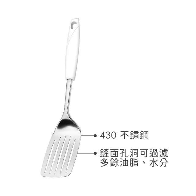 【PEDRINI】義大利 Next不鏽鋼濾油鍋鏟 36cm / 炒菜鏟