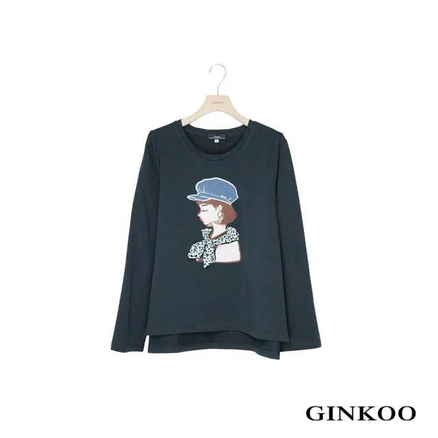 【GINKOO 俊克】立體插畫上衣