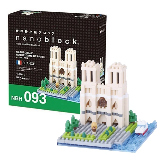 【nanoblock 河田積木】法國巴黎-聖母院(NBH-093)