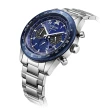 【CITIZEN 星辰】光動能航空計時錶 43mm 藍(CA4554-84L)