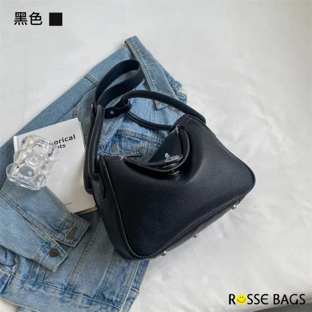 【Rosse Bags】歐美風格大容量單肩手提包(現+預  棕色／卡其色／米杏色／黑色／白色)