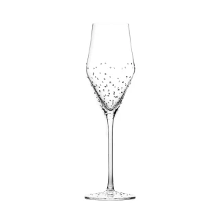 【GRANDI】奧地利 極光260 施華洛世奇水鑽香檳杯/1入(無鉛水晶玻璃杯 會呼吸的香檳杯)