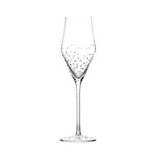 【GRANDI】奧地利 極光260 施華洛世奇水鑽香檳杯/1入(無鉛水晶玻璃杯 會呼吸的香檳杯)