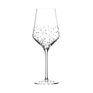 【GRANDI】奧地利 極光380 施華洛世奇水鑽白酒杯/1入(無鉛水晶玻璃杯 會呼吸的白酒杯 水晶杯)