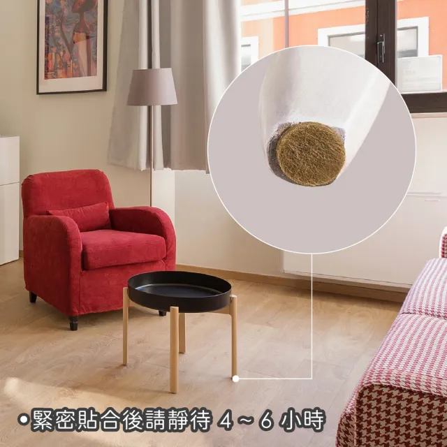 【PEDRINI】義大利 Gadget毛氈桌椅腳墊18入 圓棕3.5cm / 防滑墊 椅腳保護套 止滑墊