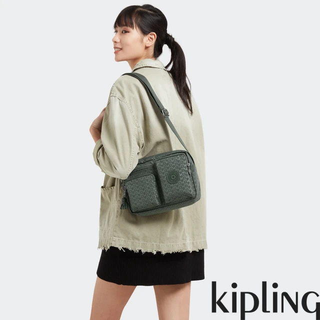 KIPLING官方旗艦館 溫柔薔薇粉手提側背包-ART MI