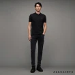 【ALLSAINTS】REFORM 公羊頭骨刺繡純棉短袖POLO衫-黑(修身版型)