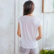 【NEONER】超細涼感絲包袖圓領T恤-白色(涼感衣、外搭衣、輕薄、T恤)