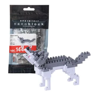 【nanoblock 河田積木】動物系列-灰狼(NBC-144)