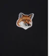 【Maison Kitsune】經典狐狸刺繡LOGO 黑色 棉質 圓領 短袖 T-SHIRT(AW00103KJ0005P199)