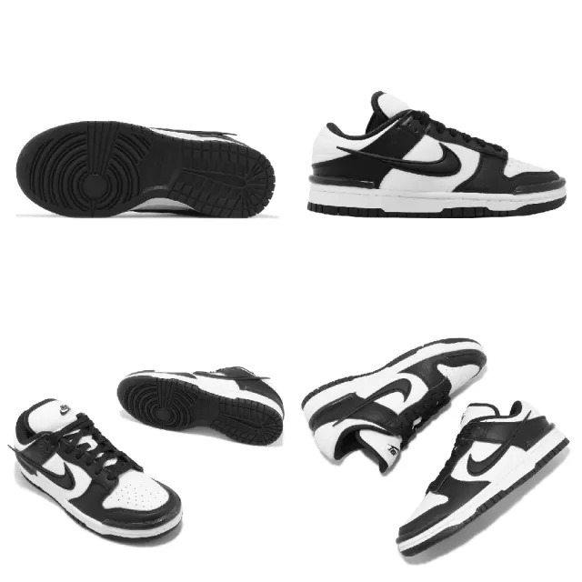 NIKE 耐吉】休閒鞋Wmns Dunk Low Twist 女鞋男鞋黑白熊貓厚鞋舌Panda