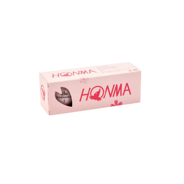 【HONMA 本間高爾夫】櫻之舞65週年限定款 女生遠距雙層球 粉紅高爾夫球 2盒(贈Tee球座)