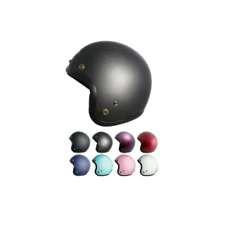 【GP-5】D303素色 3/4罩 成人 復古帽(抗UV 鏡片 3/4罩式 安全帽 騎士帽 機車用品)