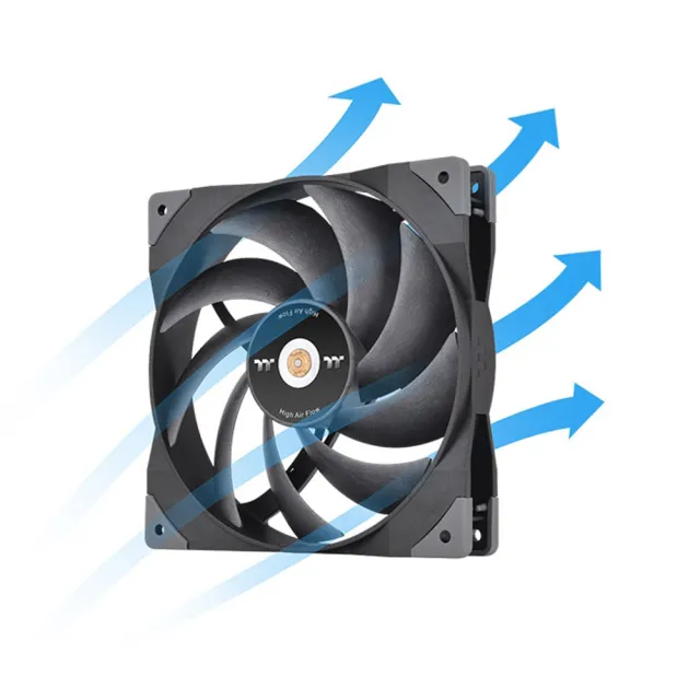 【Thermaltake 曜越】耀影SWAFAN GT14系統散熱風扇TT Premium頂級版 單顆包(CL-F157-PL14BL-A)