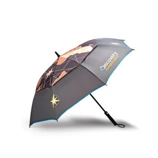 【Discovery Adventures】戶外抗風自動傘雙規可選-23吋折疊傘（含收納購物袋）/27吋直傘(雨傘/雨具/防水)