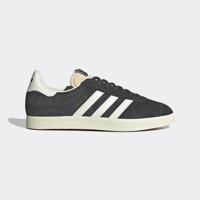 adidas 愛迪達】Gazelle 男休閒鞋經典復古麂皮低筒愛迪達三葉草穿搭黑