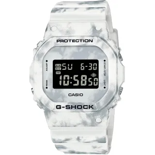 【CASIO 卡西歐】G-SHOCK 冰凍森林系列電子手錶(DW-5600GC-7)