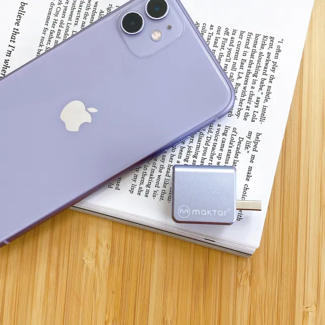 【Maktar】QubiiDuo USB-A 備份豆腐 256G組(內含256G記憶卡/ios apple/Android 雙系統 手機備份)