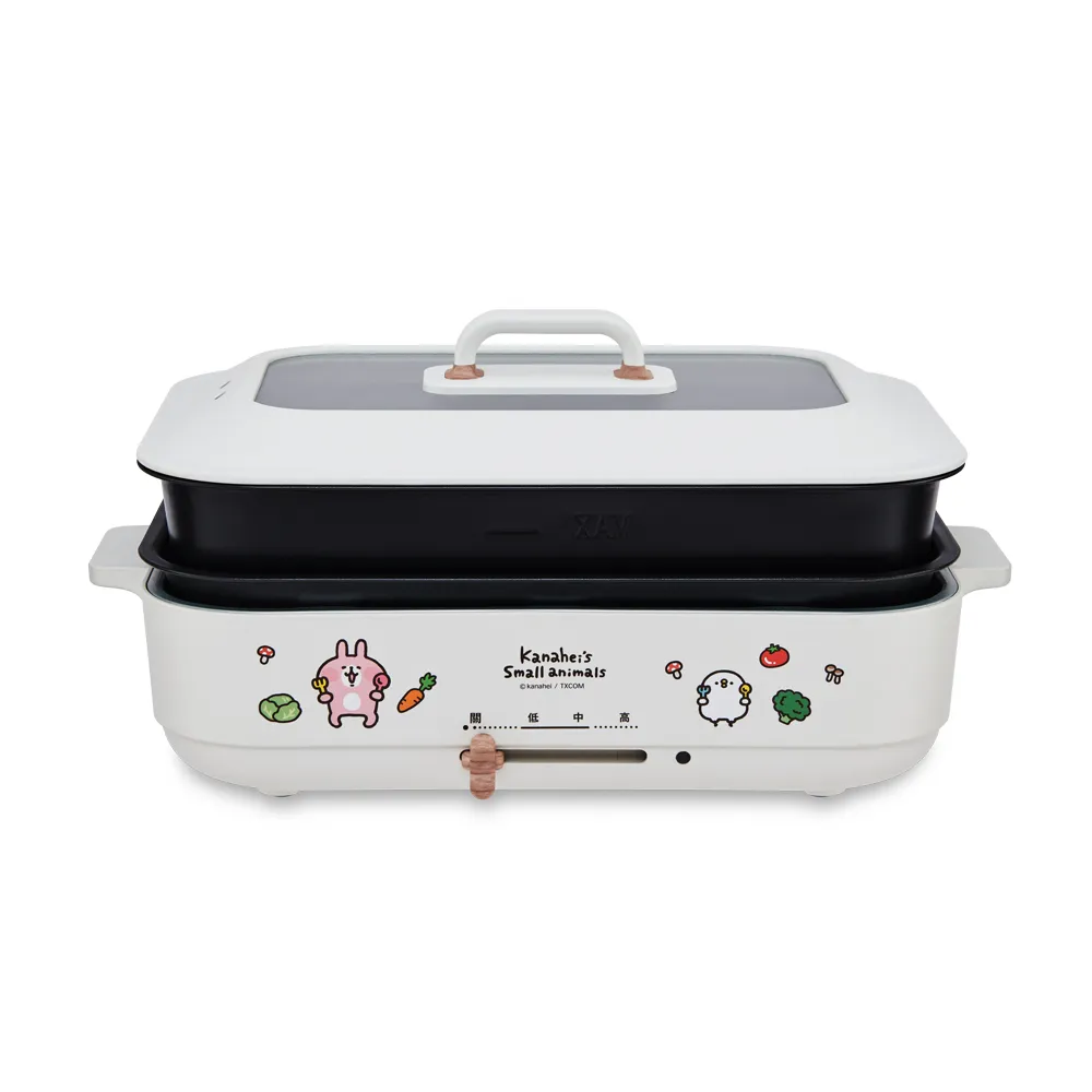 【卡娜赫拉】卡娜赫拉的小動物多功能電烤盤KN-HL3323(燒烤盤/鐵板燒/料理盤/電火鍋)