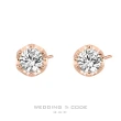 【WEDDING CODE】鉑金14K金 18分鑽石耳環 3120(天然鑽石 母親節 現貨禮物)