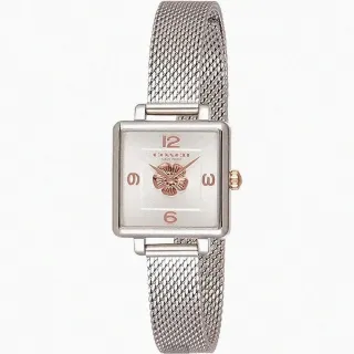【COACH】COACH手錶型號CH00140(白銀色錶面銀錶殼銀色米蘭錶帶款)