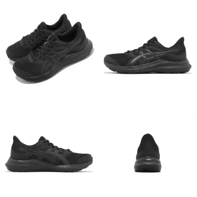 【asics 亞瑟士】慢跑鞋 Jolt 4 女鞋 黑 全黑 透氣 路跑 運動鞋 亞瑟士(1012B421001)