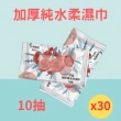 【淨新】隨身包純水柔濕紙巾10抽*30包(特級加厚 無酒精 呵護肌膚 台灣製造)