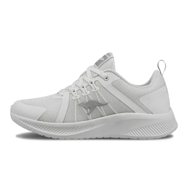 【KangaROOS】女鞋 RUN HOVER 透氣輕量跑鞋 運動鞋 休閒鞋(白-KW32149)