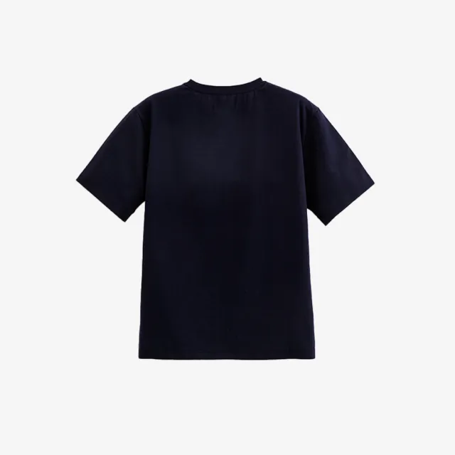【Arnold Palmer 雨傘】男裝-機能快乾品牌LOGO印花T-Shirt(深藍色)