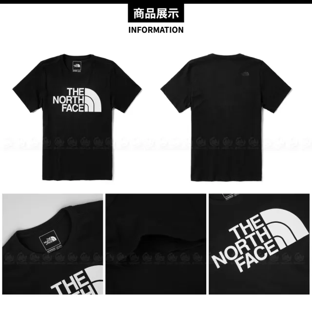 【The North Face】女 LOGO短袖上衣《黑》4U8K/排汗快乾/運動衣(悠遊山水)