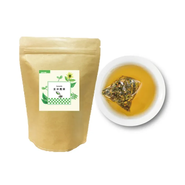 【鼎草茶舖】玄米煎茶 3gx10入(烘焙茶 穀物焦香 日本黃金玄米茶 冷泡茶 沖泡茶包 玄米茶)