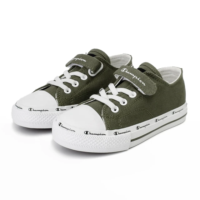 【Champion】運動鞋 童鞋 兒童 帆布鞋 CP CLASSIC 綠 KSLS-2317-40