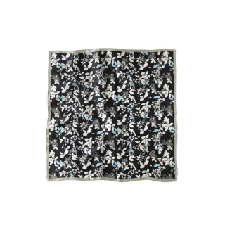 【Jun Jun】蠶絲小方巾 絲巾 領巾 53x53cm(芳草)