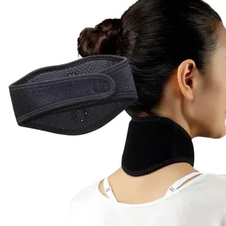 溫感七顆磁石護頸帶1入(發熱護頸 護頸帶 溫感熱敷帶 保暖套 護頸套)