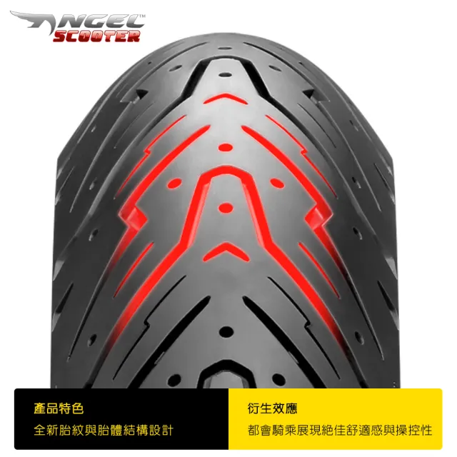 【PIRELLI 倍耐力】ANGEL Scooter速克達專用 10吋(90/90-10 50J 前後適用胎)
