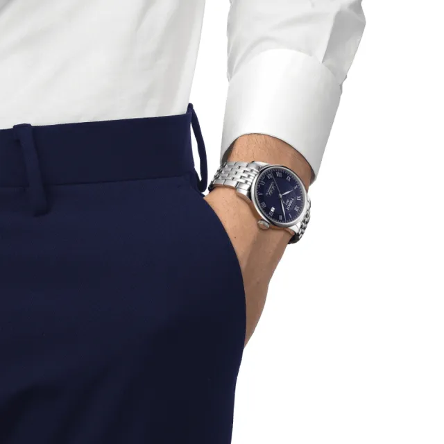 【TISSOT 天梭 官方授權】LE LOCLE 力洛克系列 機械腕錶 禮物推薦 畢業禮物(T0064071104300)