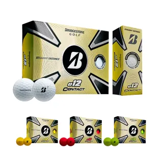 【BRIDGESTONE 普利司通】23年最新款e12 CONTACT 高爾夫球(23年新款e12 三層球)
